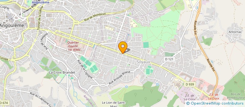 localisation de l'entreprise ROBERGE & GOUT à SOYAUX