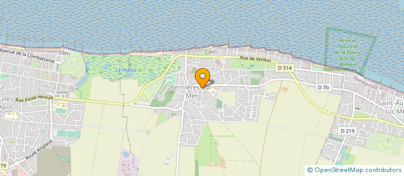 localisation de l'entreprise ROBERGE PLOMBERIE CHAUFFAGE à BERNIERES-SUR-MER