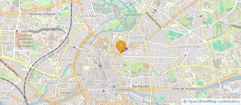 localisation de l'entreprise ROBERT  RENNES