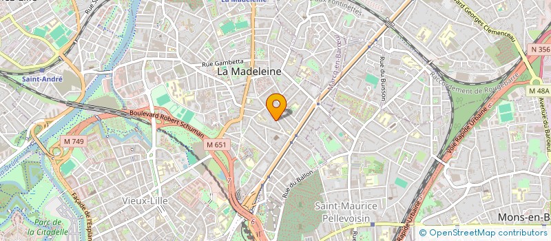 localisation de l'entreprise ROBERT à LA MADELEINE