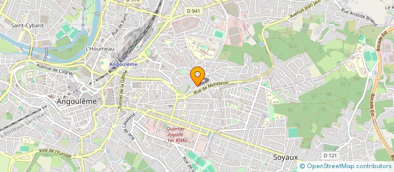 localisation de l'entreprise ROBERT à ANGOULEME
