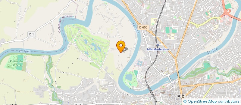 localisation de l'entreprise ROBERT  ALBI