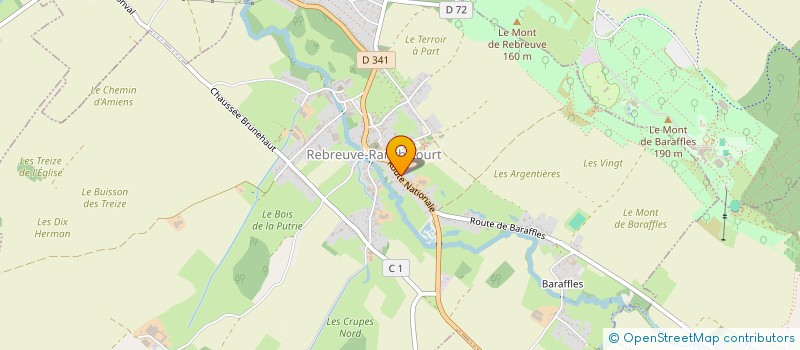 localisation de l'entreprise ROBERT  REBREUVE-RANCHICOURT