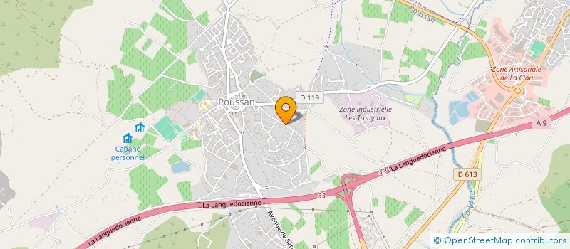 localisation de l'entreprise ROBERT AGULLO à POUSSAN