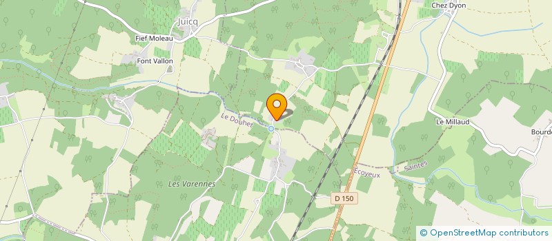 localisation de l'entreprise ROBERT ALEXANDRE à SAINT-HILAIRE-DE-VILLEFRANCHE