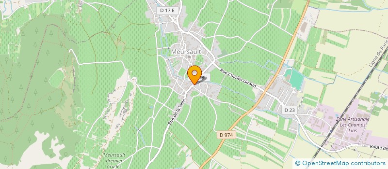 localisation de l'entreprise ROBERT BOUZEREAU VIGNOBLES DE BOURGOGNE  MEURSAULT