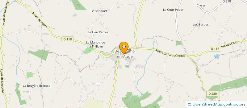 localisation de l'entreprise ROBERT BREUL à BEAUMONT-EN-AUGE