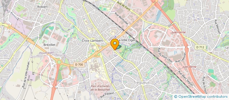 localisation de l'entreprise ROBERT-BRIDOU à SAINT-BRIEUC