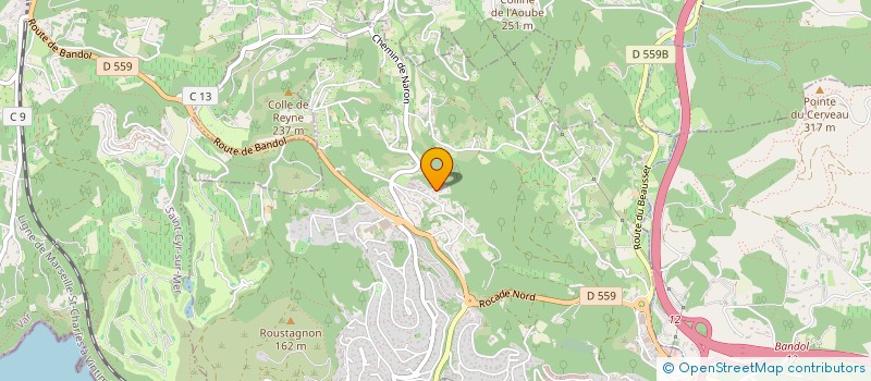 localisation de l'entreprise ROBERT BRUN  BANDOL