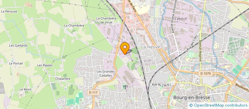 localisation de l'entreprise ROBERT BUFALO CHAPE FLUIDE - BETON CIRE à SAINT-DENIS-LES-BOURG
