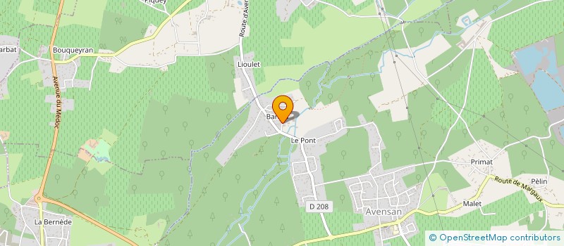 localisation de l'entreprise ROBERT ET DURAND  AVENSAN