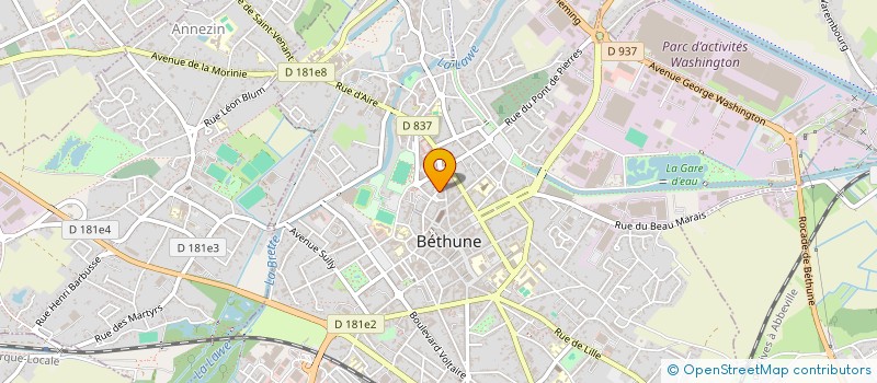 localisation de l'entreprise ROBERT ET LOONIS à BETHUNE