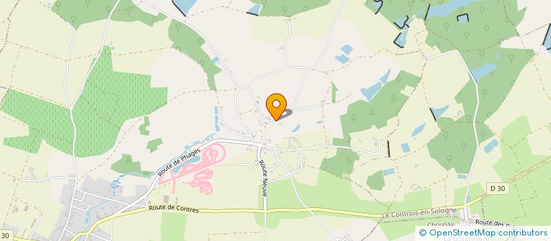 localisation de l'entreprise ROBERT FORAGE  LE CONTROIS-EN-SOLOGNE