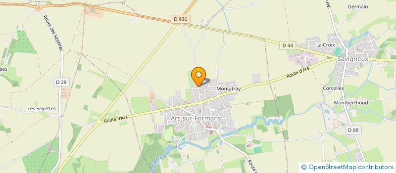 localisation de l'entreprise ROBERT FREDERICK  ARS-SUR-FORMANS