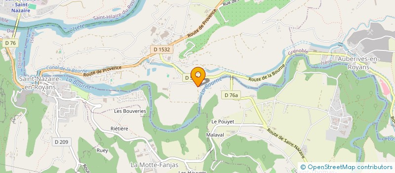 localisation de l'entreprise ROBERT GLENAT  SAINT-JUST-DE-CLAIX