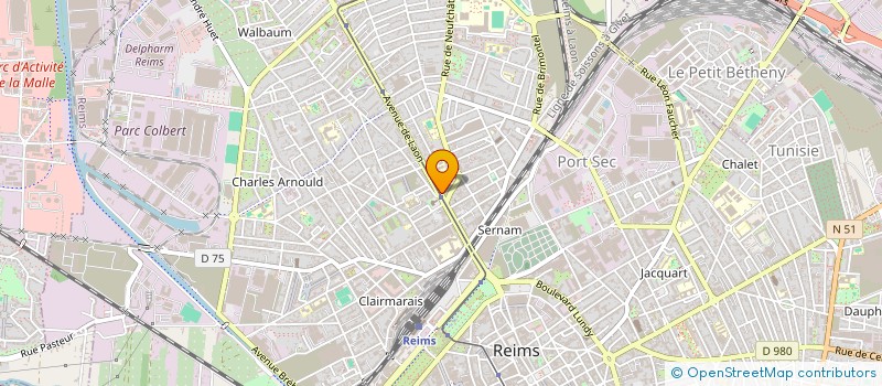 localisation de l'entreprise ROBERT GUICHON  REIMS