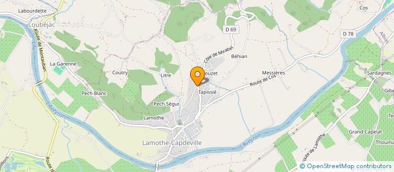 localisation de l'entreprise ROBERT JONATHAN  LAMOTHE-CAPDEVILLE