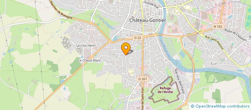 localisation de l'entreprise ROBERT LMNP  CHATEAU-GONTIER-SUR-MAYENNE