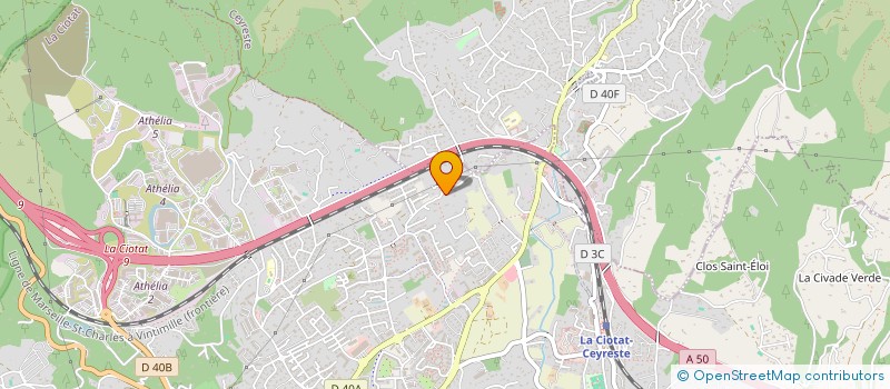 localisation de l'entreprise ROBERT MATHIEU  LA CIOTAT