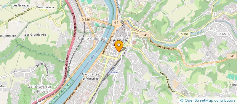 localisation de l'entreprise ROBERT MICHALON  VIENNE