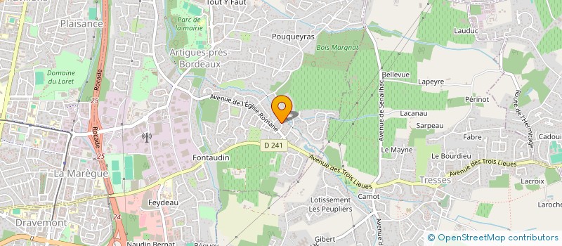 localisation de l'entreprise ROBERT MULTI SERVICES  ARTIGUES-PRES-BORDEAUX