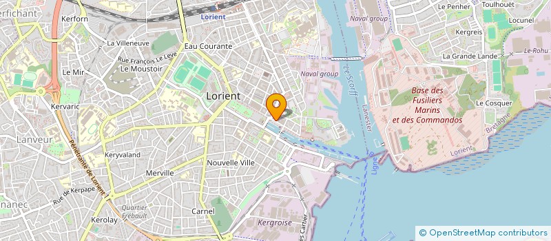 localisation de l'entreprise ROBERT POIRIER ET ASSOCIES à LORIENT