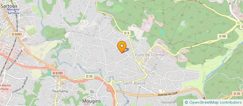 localisation de l'entreprise ROBERT R. à MOUGINS