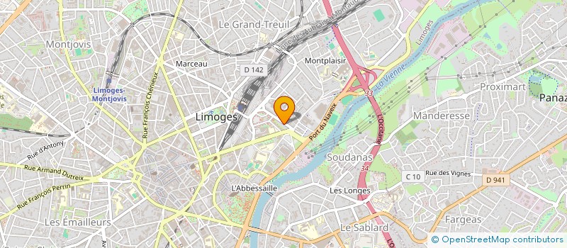 localisation de l'entreprise ROBERT RENOVATION à LIMOGES