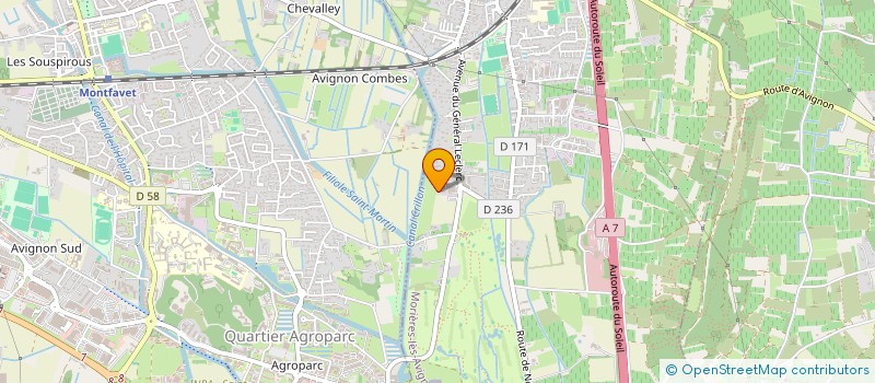 localisation de l'entreprise ROBERT SCI  MORIERES-LES-AVIGNON