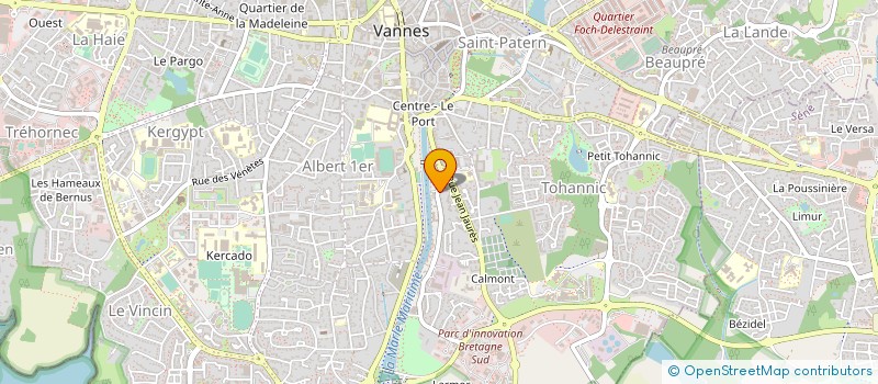 localisation de l'entreprise ROBERT TANGUY BRETAGNE à VANNES