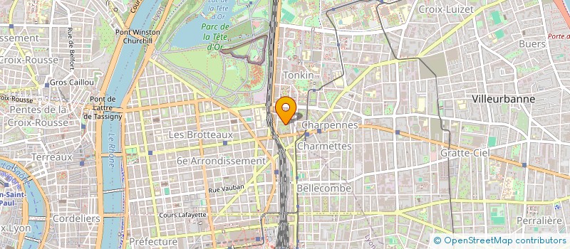 localisation de l'entreprise ROBERT-VIGNES IMMO.  LYON