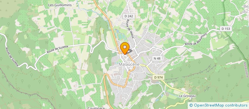 localisation de l'entreprise ROBERTI FRERES à MALAUCENE