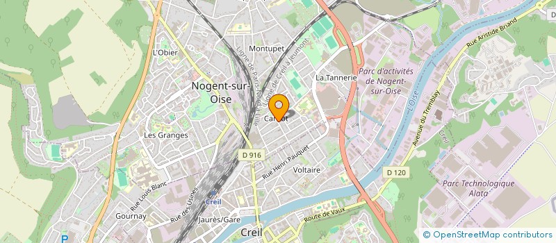 localisation de l'entreprise ROBERTIMMO  NOGENT-SUR-OISE