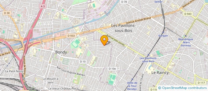 localisation de l'entreprise ROBERTO AND CO  BONDY