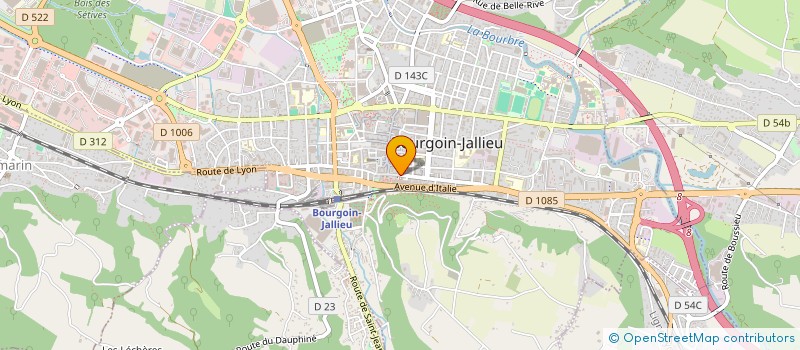 localisation de l'entreprise ROBERTO FERRUCCI à BOURGOIN-JALLIEU