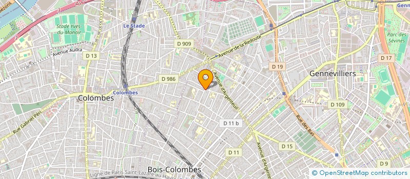 localisation de l'entreprise ROBERTONCELLES à BOIS-COLOMBES