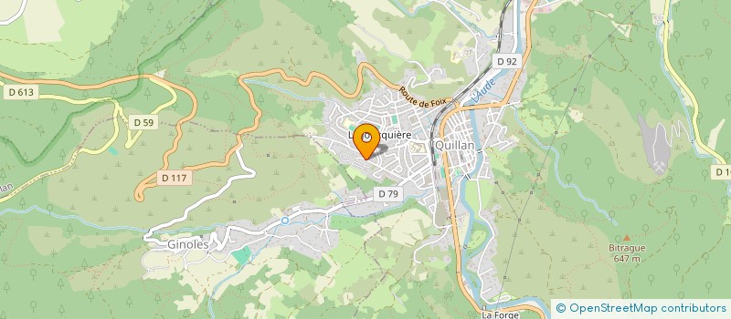 localisation de l'entreprise ROBERTS  QUILLAN