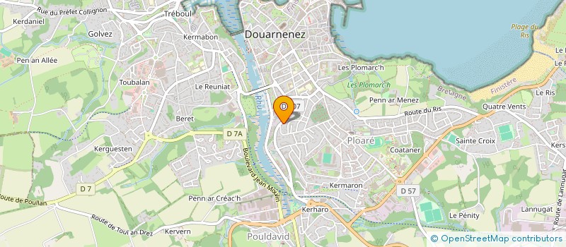 localisation de l'entreprise ROBERTY AVERTIN  DOUARNENEZ