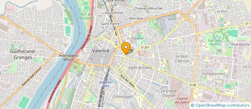 localisation de l'entreprise ROBERVAL  VALENCE