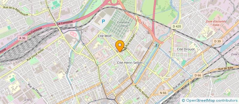 localisation de l'entreprise ROBESO  MULHOUSE