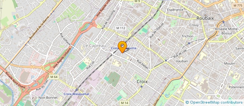 localisation de l'entreprise ROBESPIERRE à CROIX