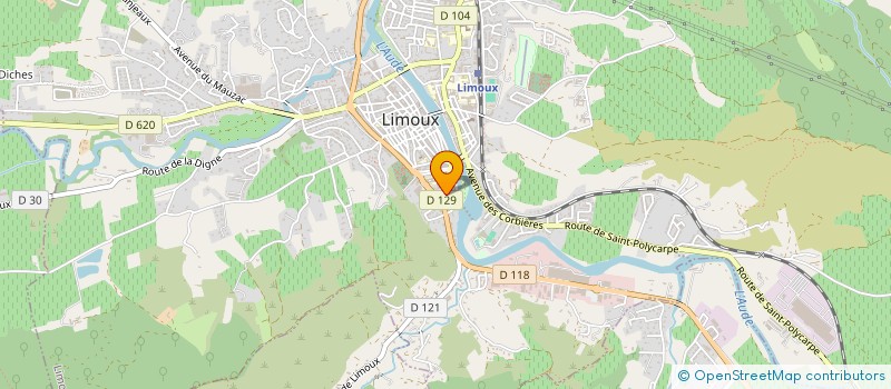 localisation de l'entreprise ROBFER à LIMOUX