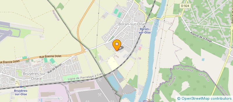 localisation de l'entreprise ROBGOT SPORTS  BORAN-SUR-OISE