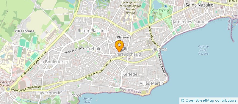 localisation de l'entreprise ROBIC-BOUCARD  SAINT-NAZAIRE