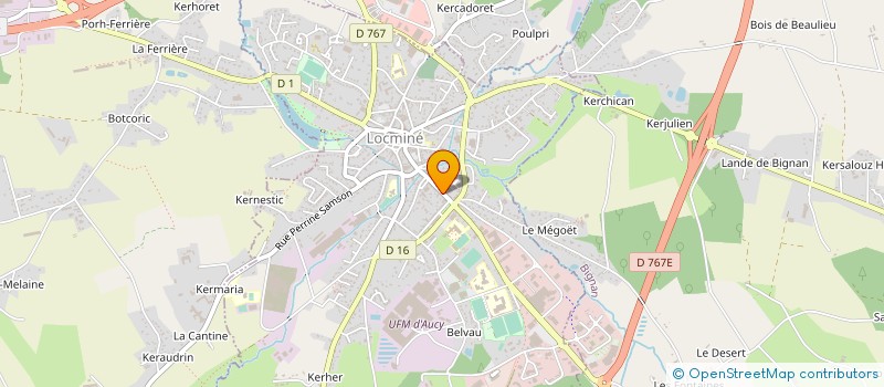 localisation de l'entreprise ROBIC COUVERTURE à LOCMINE