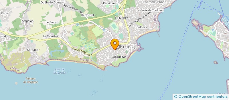 localisation de l'entreprise ROBIC IMMOBILIER  LARMOR-PLAGE