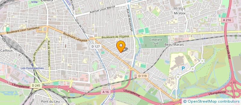 localisation de l'entreprise ROBILLARD BAZIN INDIVISION  CALAIS