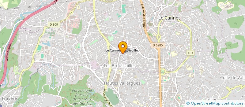 localisation de l'entreprise ROBILLARD IMMOBILIER à LE CANNET