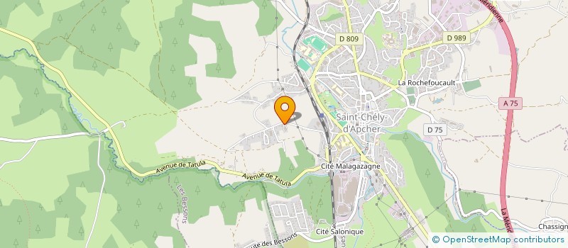 localisation de l'entreprise ROBIMMO  SAINT-CHELY-D'APCHER