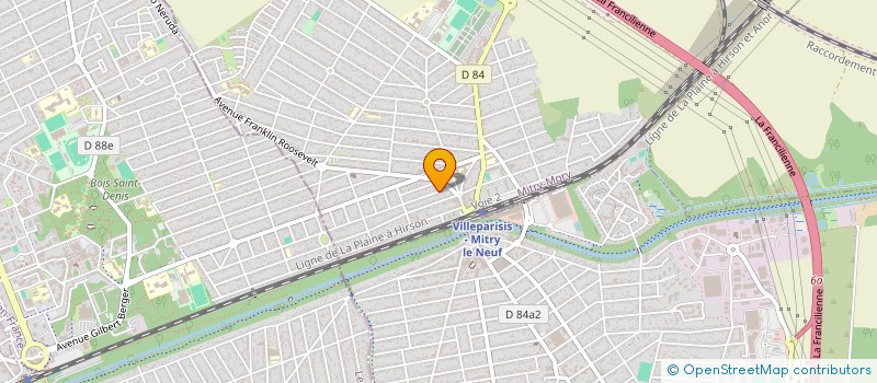 localisation de l'entreprise ROBIN  MITRY-MORY